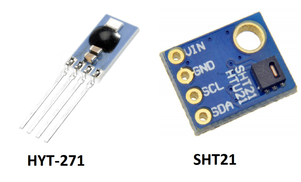 Interfacing I2C HYT/SHT21 sensors with a PIC16F877A microcontroller.