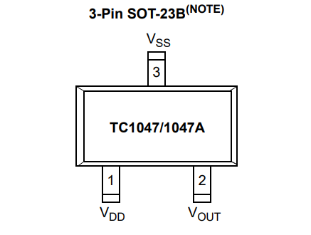 TC1047 Low-Power Precision Temperature Sensor